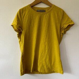 209wst38 T-shirt Womens Small Mustard Boho Cottagecore Goblincore Basic Staple